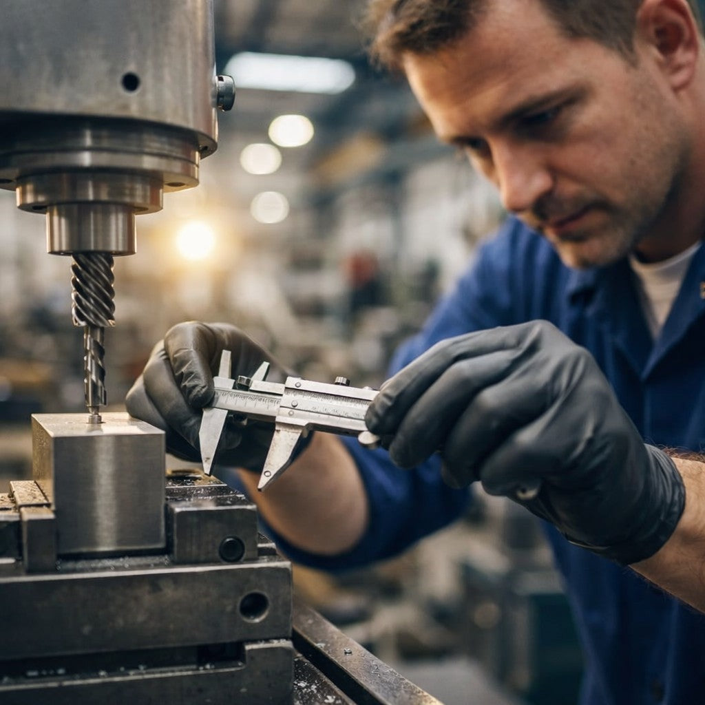 Disposable Nitrile Exam Gloves, 6 mil, Made in USA, Black, Box of 100