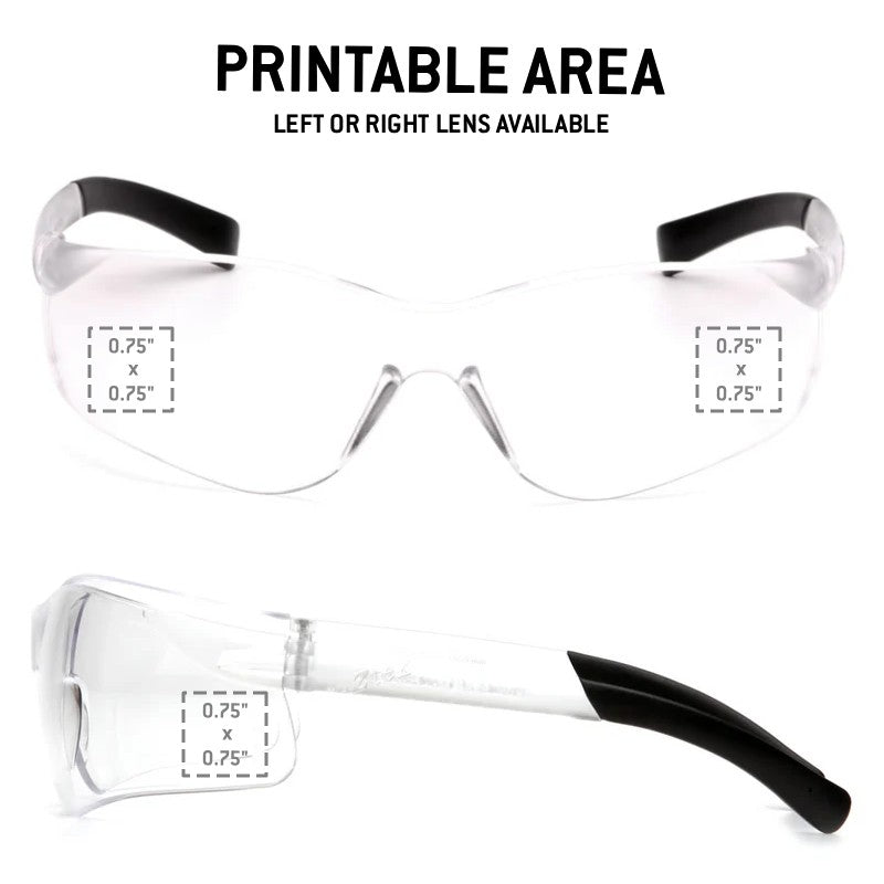 Custom MCR BearKat BK1 Series Safety Glasses, 12 Pack