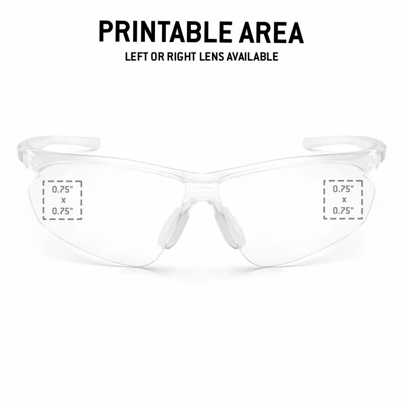Custom Rugged Blue Calibrate Safety Glasses, 12 Pack
