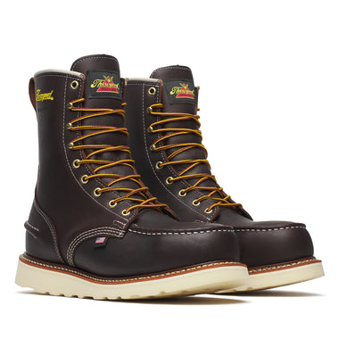 Thorogood Men's 1957 Series 8" Moc Toe MAXWear Wedge™ Waterproof Safety Toe Boots, 804-3800, Briar Pitstop
