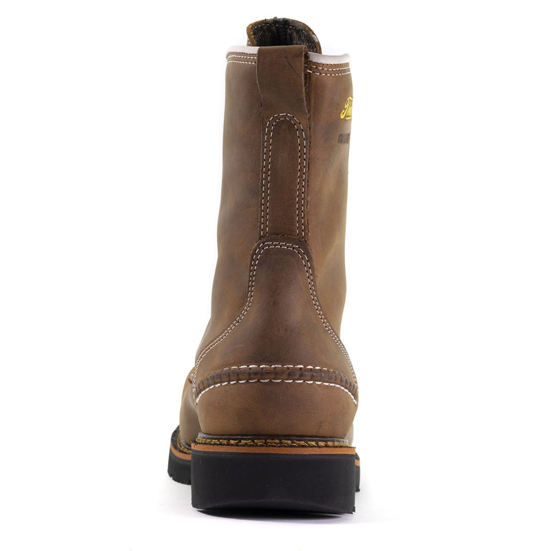 Thorogood Men's 1957 Series 8" Moc Toe MAXWear Wedge 90™ Waterproof Safety Toe Boots, 804-3898, Crazy Horse