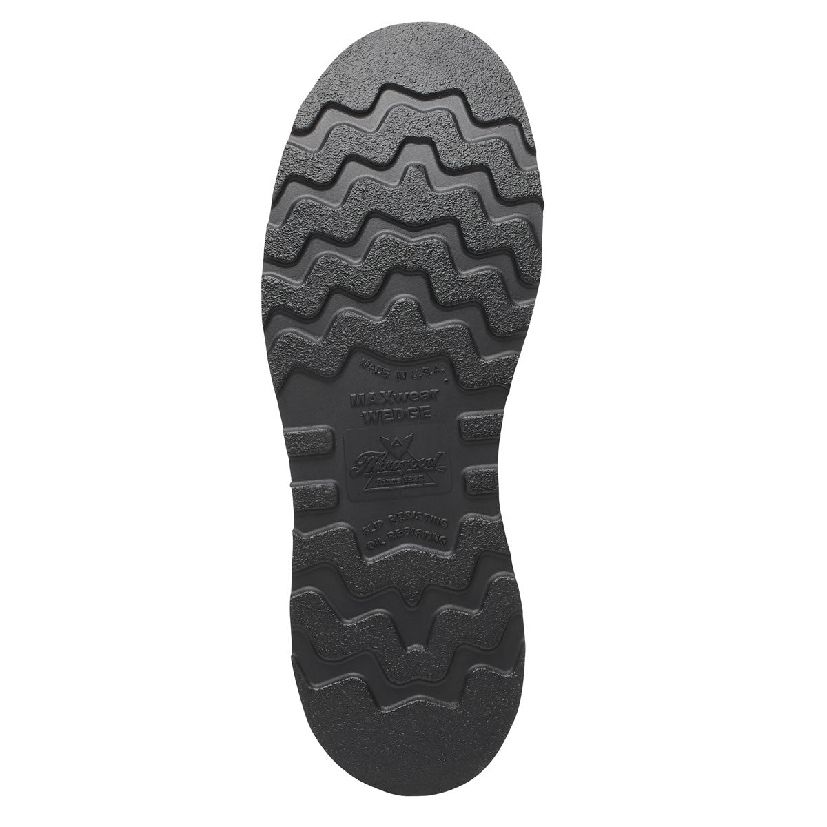 Thorogood Men's American Heritage 6" Moc Toe Black MAXWear Wedge™ Safety Toe Boots, 804-4135, Crazy Horse