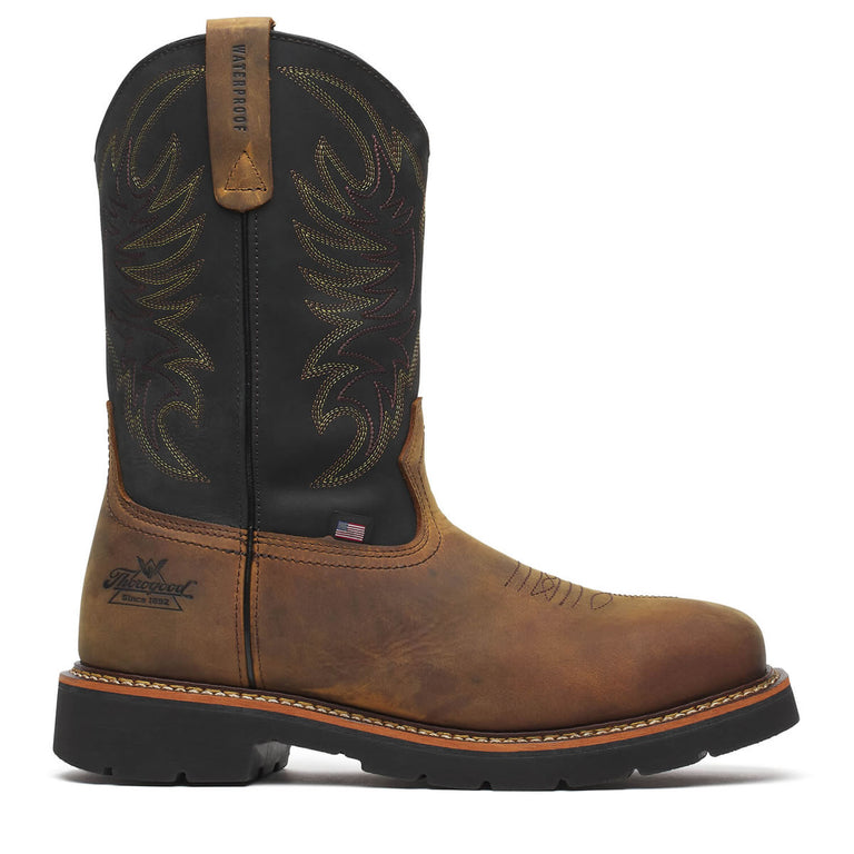 Thorogood Men's Wellington 11" Waterproof Steel Toe Boots, 804-4330, Crazy Horse Brown