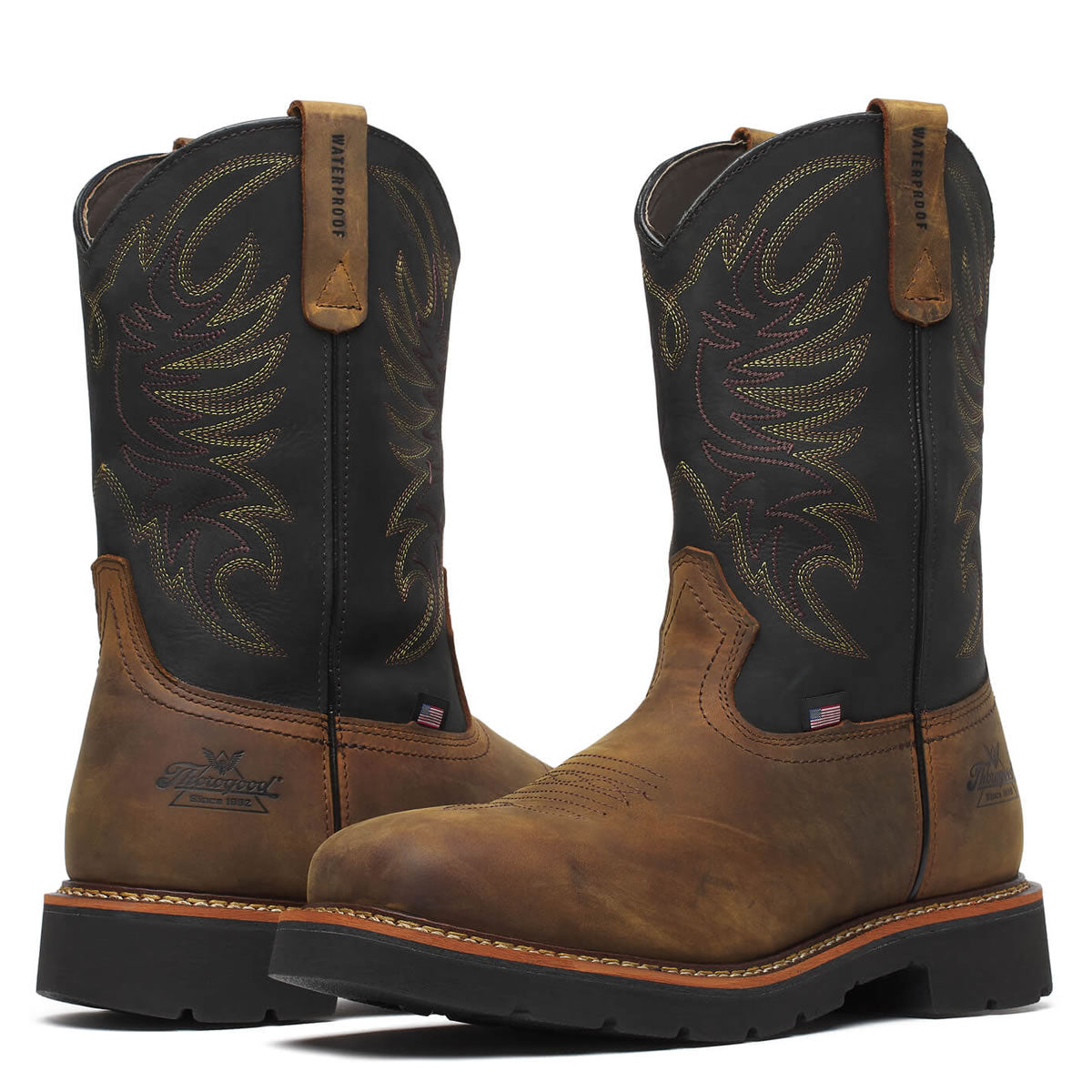 Thorogood Men's Wellington 11" Waterproof Steel Toe Boots, 804-4330, Crazy Horse Brown