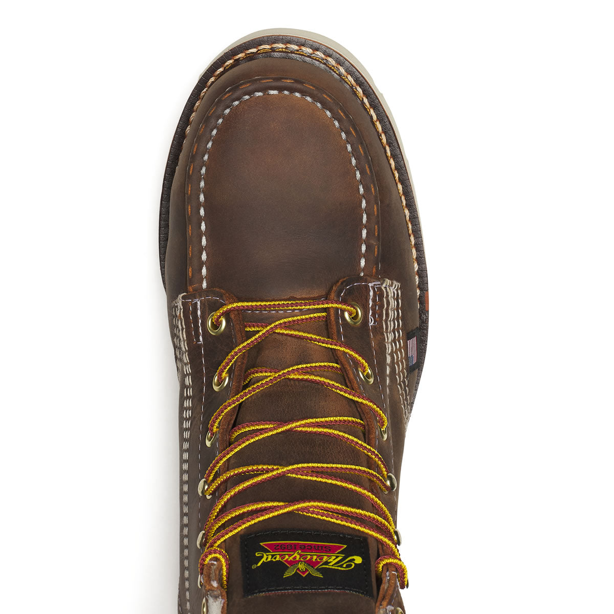 Thorogood Men's American Heritage 6" Trail Moc Toe MAXWear 90™ Safety Toe Boots, 804-4375, Crazy Horse