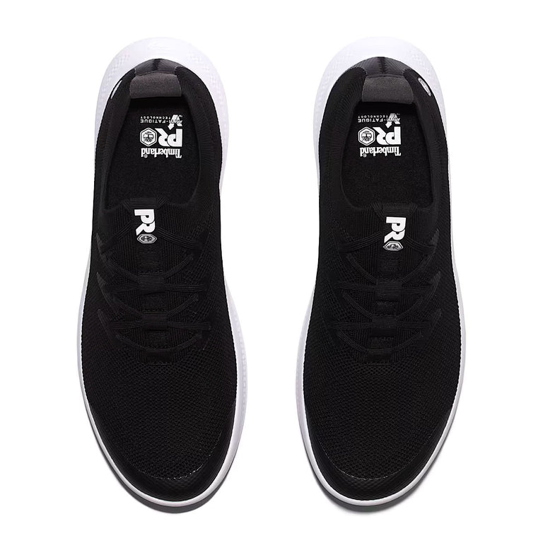 Timberland PRO Women's Solace Slip-on Soft Toe Sneakers, TB0A5WG3001, Black/White