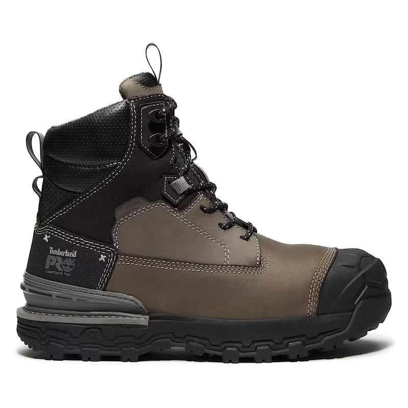 Timberland PRO Men's 6" Boondock Ultralight Comp-Toe Waterproof Work Boots, TB0A63FYA4F, Grey/Black