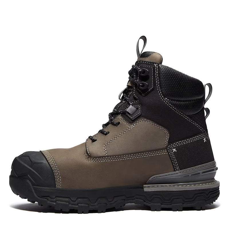 Timberland PRO Men's 6" Boondock Ultralight Comp-Toe Waterproof Work Boots, TB0A63FYA4F, Grey/Black