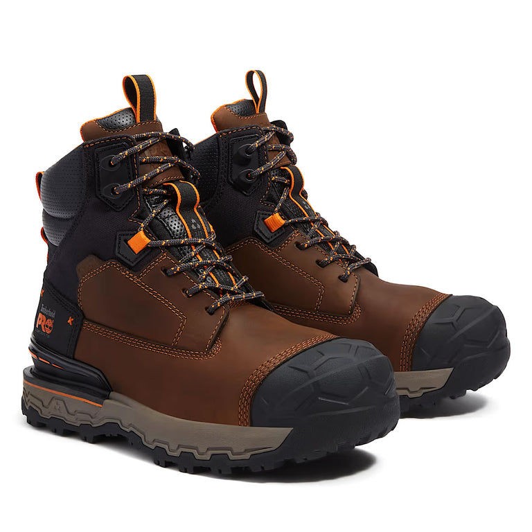 Timberland PRO 6" Boondock Ultralight Comp-Toe Waterproof Work Boots, Brown, Medium