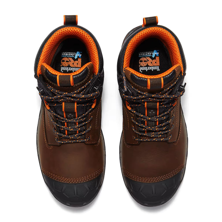 Timberland PRO 6" Boondock Ultralight Comp-Toe Waterproof Work Boots, Brown, Medium