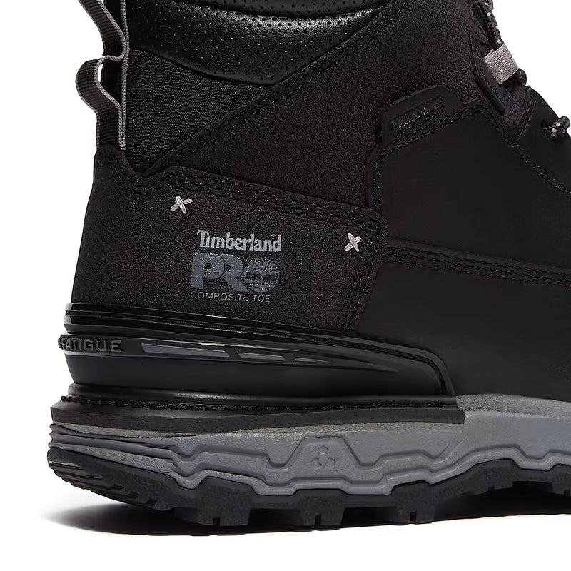 Timberland PRO Men's 6" Boondock Ultralight Waterproof Comp-Toe Boots, TB0A63GKEDX, Black/Grey, ,