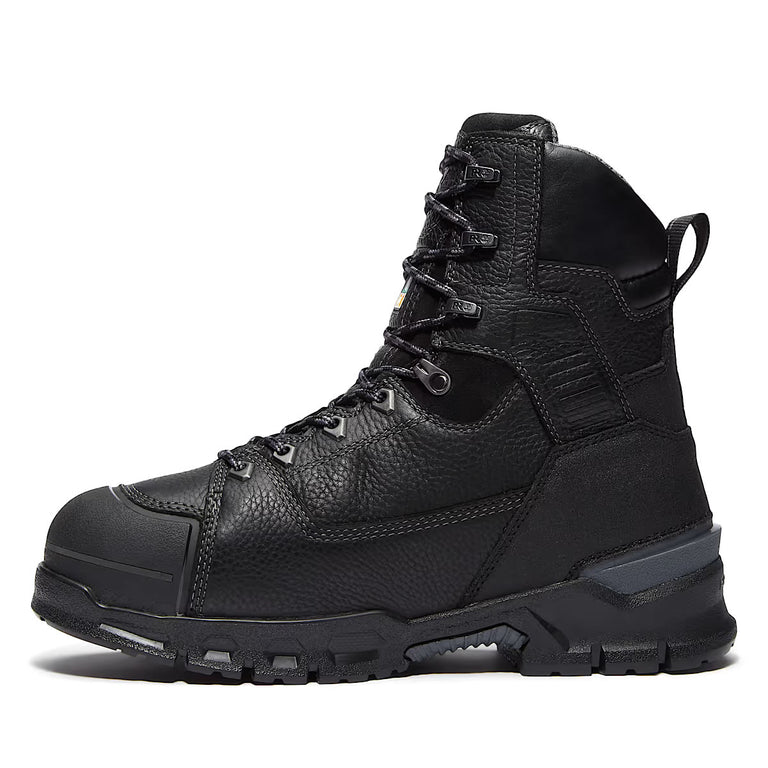Timberland PRO 8" Endurance EV Comp-Toe Met-Guard Waterproof CSA Boots, Full, Black