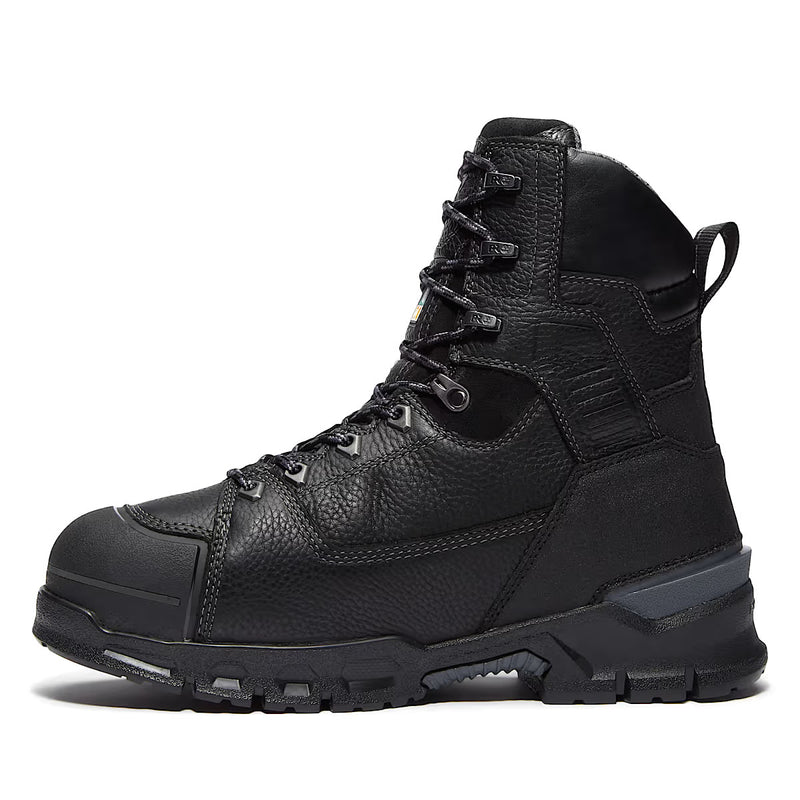 Timberland PRO 8" Endurance EV Comp-Toe Met-Guard Waterproof CSA Boots, Full, Black