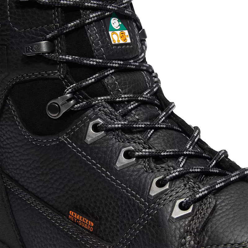 Timberland PRO 8" Endurance EV Comp-Toe Met-Guard Waterproof CSA Boots, Full, Black