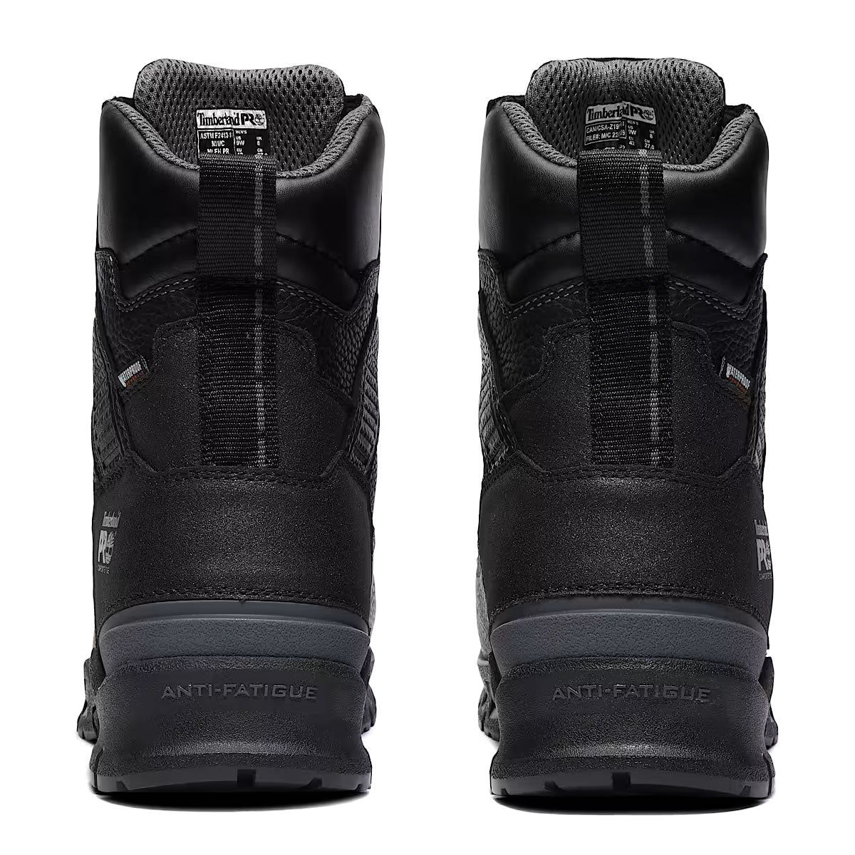 Timberland PRO 8" Endurance EV Comp-Toe Met-Guard Waterproof CSA Boots, Full, Black