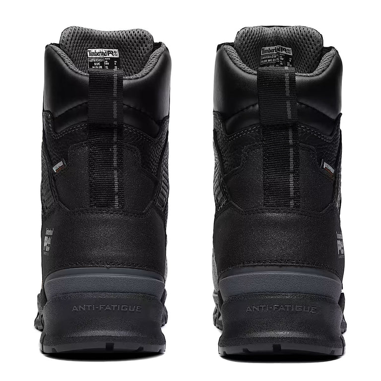 Timberland PRO 8" Endurance EV Comp-Toe Met-Guard Waterproof CSA Boots, Full, Black