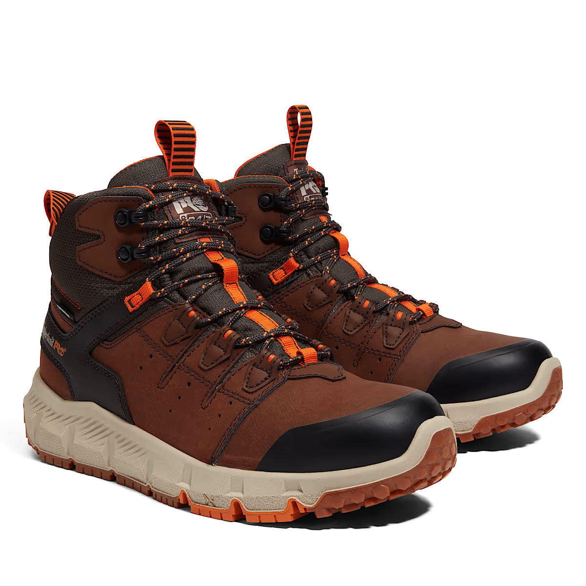 Timberland PRO Men's 6" Tempe Soft-Toe Waterproof Leather Boots, Brown, Medium