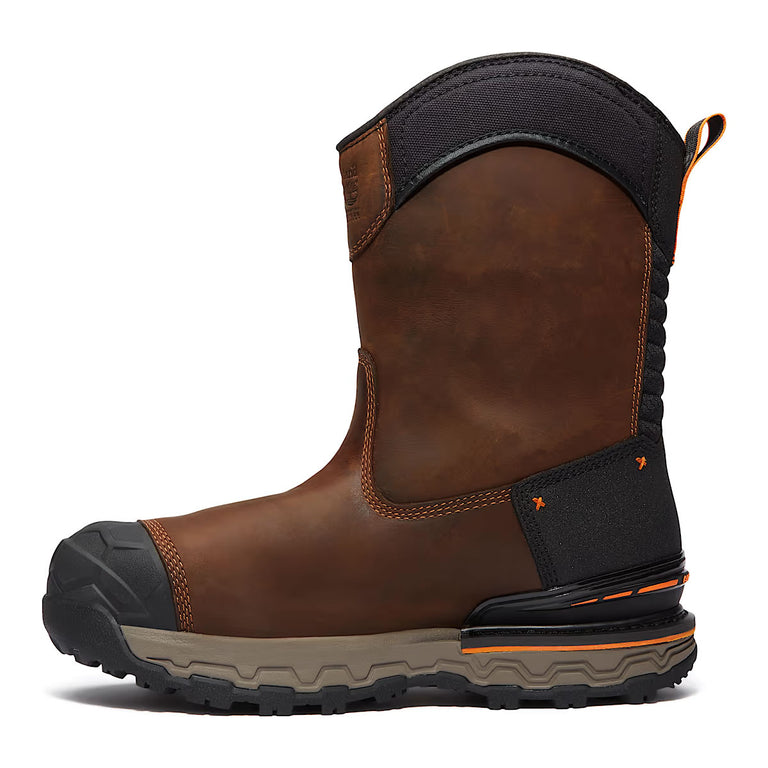 Timberland PRO Boondock Ultralight Pull-On Comp-Toe Waterproof Boots, TB0A6473EM4, Brown