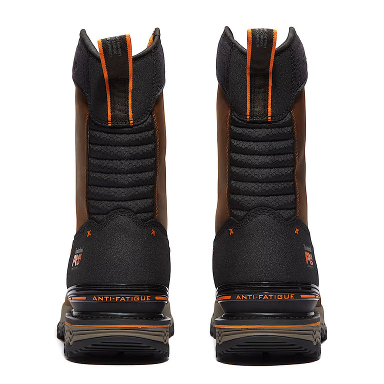 Timberland PRO Boondock Ultralight Pull-On Comp-Toe Waterproof Boots, TB0A6473EM4, Brown