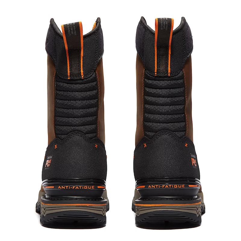 Timberland PRO Boondock Ultralight Pull-On Comp-Toe Waterproof Boots, TB0A6473EM4, Brown