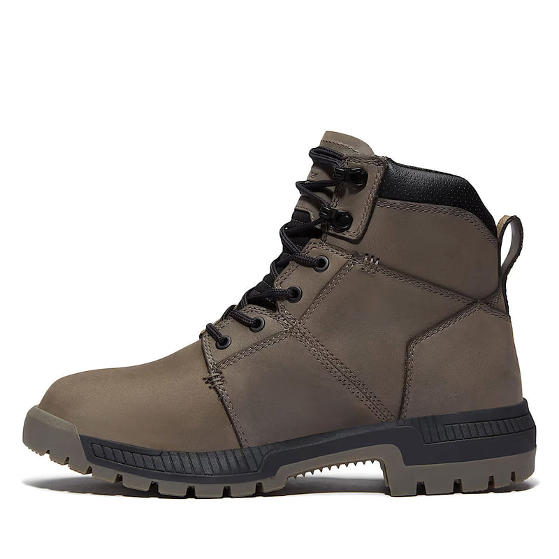 Timberland PRO Men's 6" Montauk Soft Toe Waterproof Leather Boots, TB0A647QEJO, Gray
