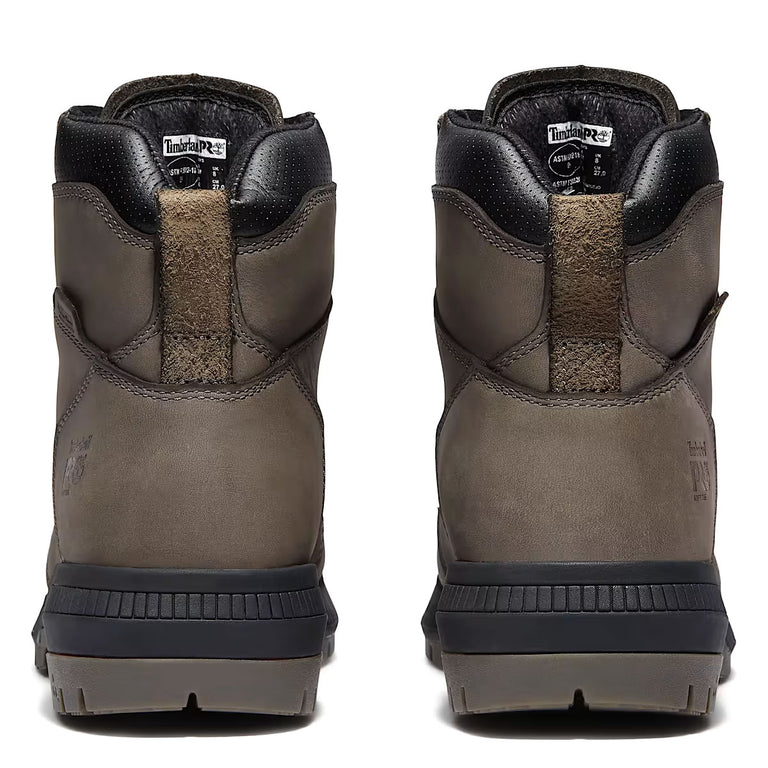 Timberland PRO Men's 6" Montauk Soft Toe Waterproof Leather Boots, TB0A647QEJO, Gray