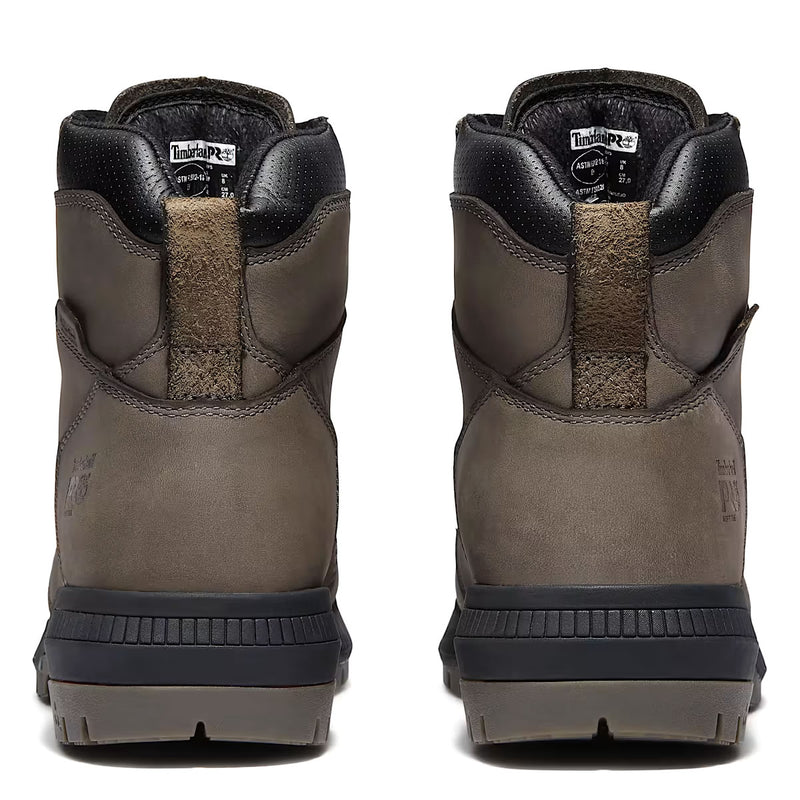 Timberland PRO Men's 6" Montauk Soft Toe Waterproof Leather Boots, TB0A647QEJO, Gray