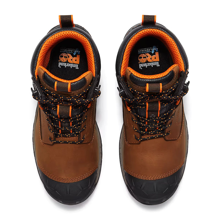 Timberland PRO Men's 6" Boondock Ultralight Soft Toe Waterproof Boots, TB0A648BEM8, Brown
