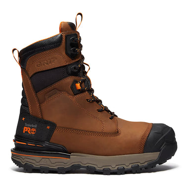 Timberland PRO 8" Boondock Ultralight Comp-Toe Waterproof Boots, TB0A648YEM8, Brown