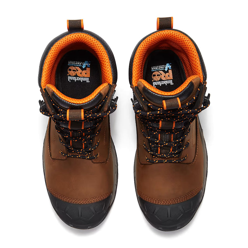 Timberland PRO 8" Boondock Ultralight Comp-Toe Waterproof Boots, TB0A648YEM8, Brown