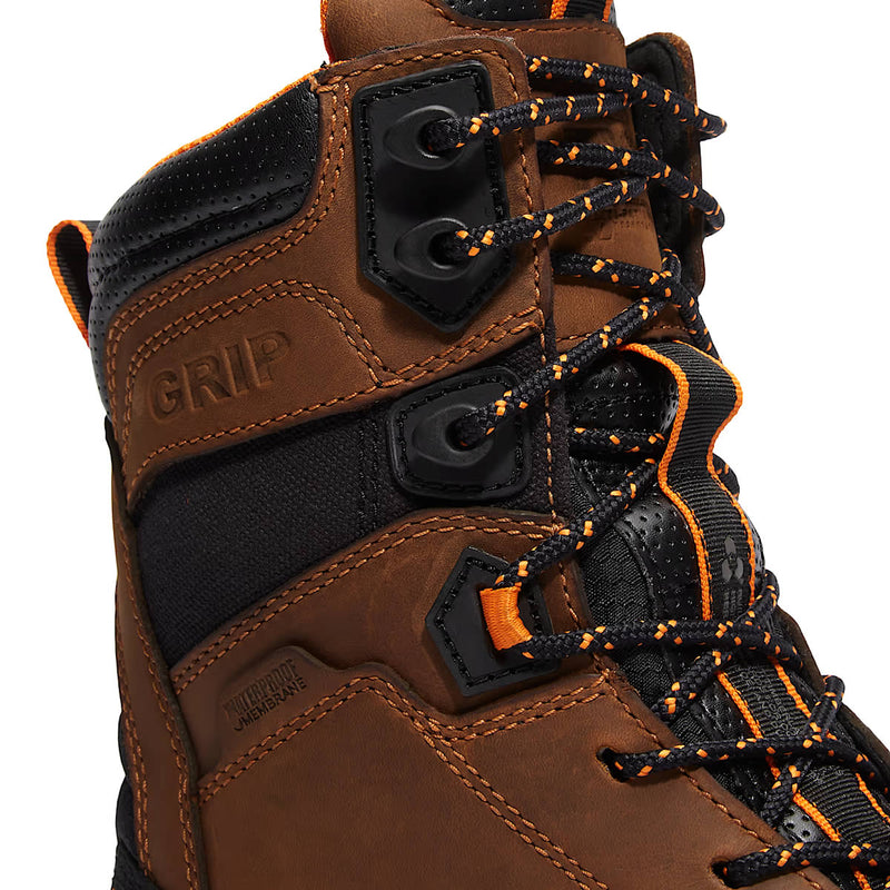 Timberland PRO 8" Boondock Ultralight Comp-Toe Waterproof Boots, TB0A648YEM8, Brown