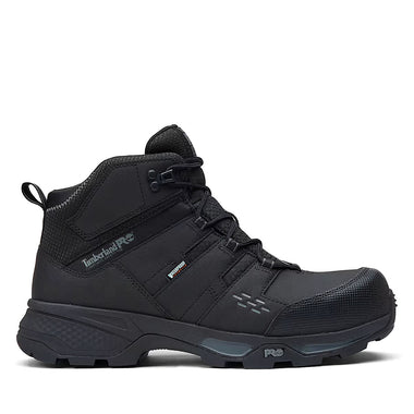 Timberland PRO Men's Switchback Comp-Toe Waterproof Gripmax Ice Boots, TB0A6763EDX, Black/Grey