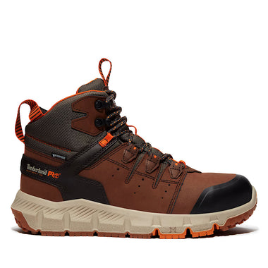 Timberland PRO Men's 6" Tempe Alloy-Toe Waterproof Leather Boots, Brown, Medium