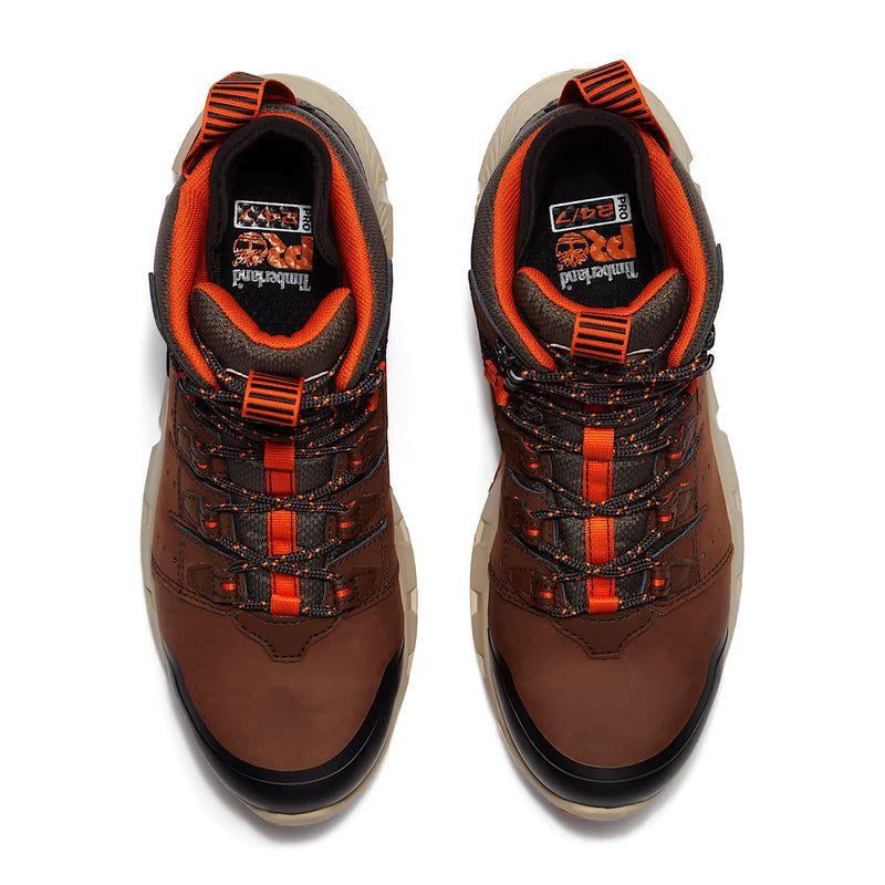Timberland PRO Men's 6" Tempe Alloy-Toe Waterproof Leather Boots, Brown, Medium