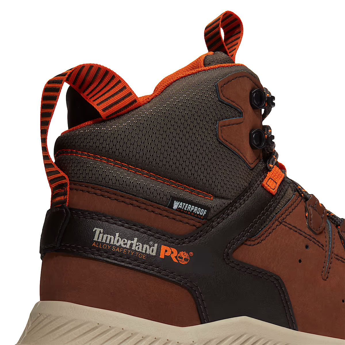 Timberland PRO Men's 6" Tempe Alloy-Toe Waterproof Leather Boots, Brown, Medium