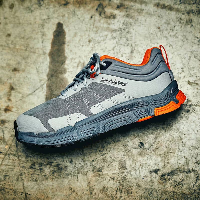 Timberland PRO XR-1 Alloy Toe Sneakers, TB0A67JKEEG, Gray/Orange