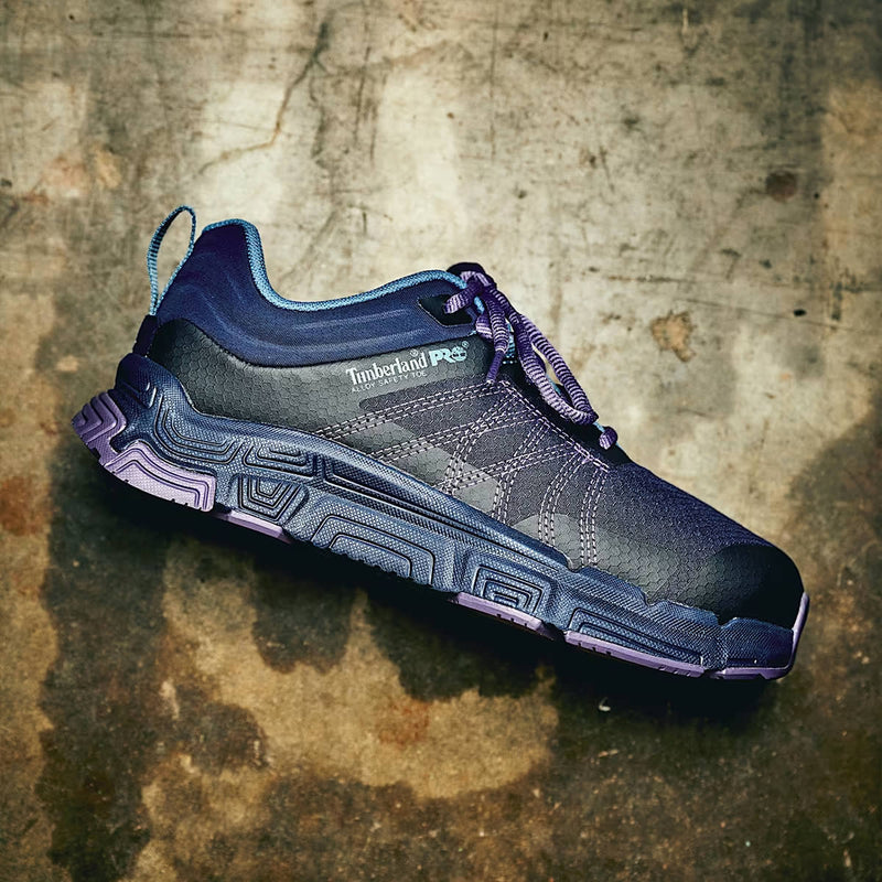 Timberland PRO Women's XR-1 Alloy Toe Dynamic Natural Fit Sneakers, TB0A67K7EPS, Blue/Purple