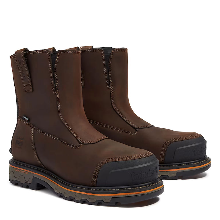 Timberland PRO True Grit Chelsea Comp-Toe Waterproof Boots, TB0A67QKW01, Brown