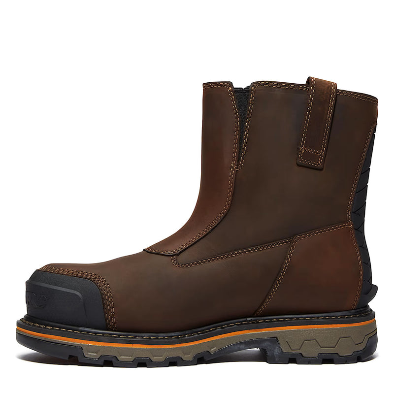 Timberland PRO True Grit Chelsea Comp-Toe Waterproof Boots, TB0A67QKW01, Brown
