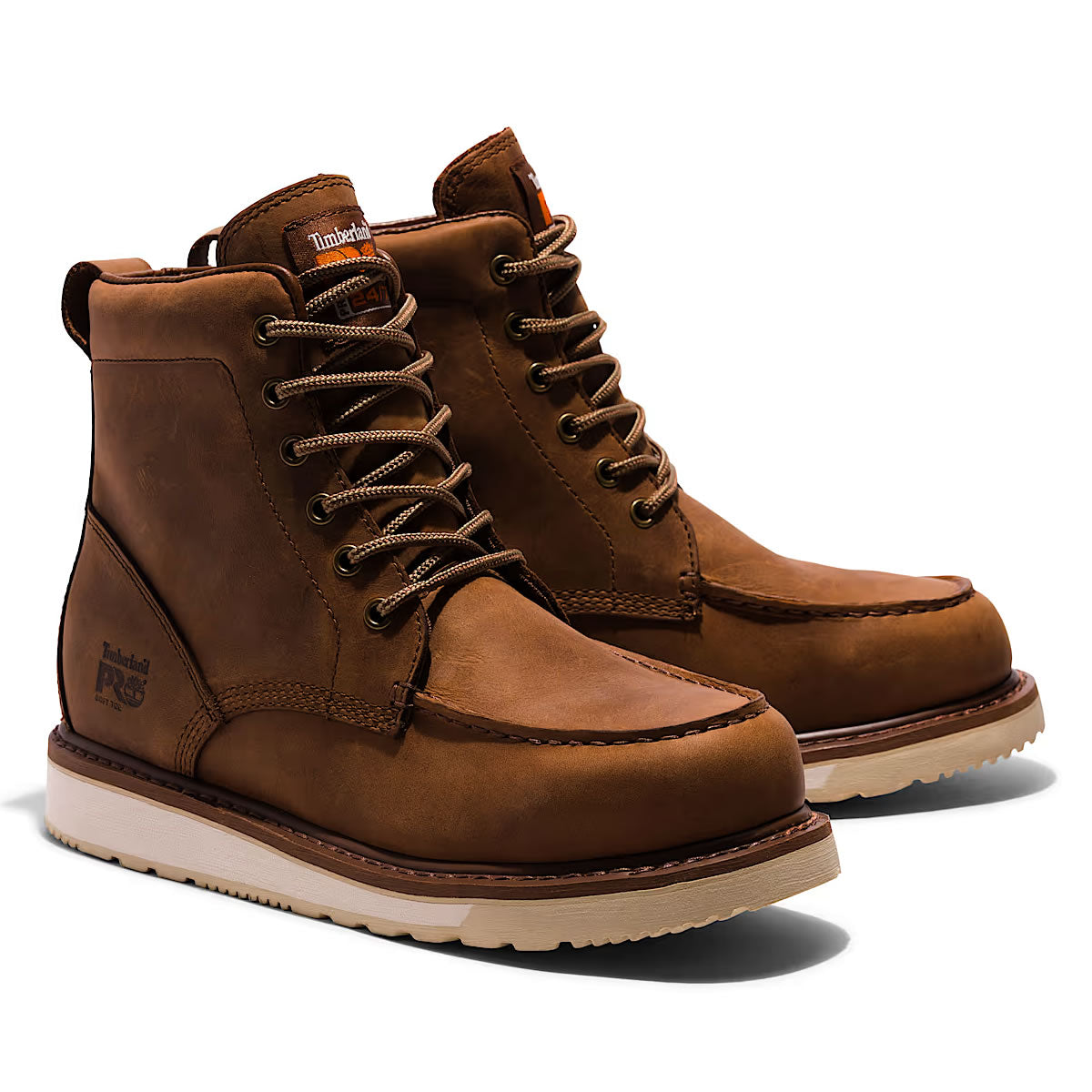 Timberland PRO Men's 6" Wedge Soft Toe Work Boots, TB1A5SXH214, Brown