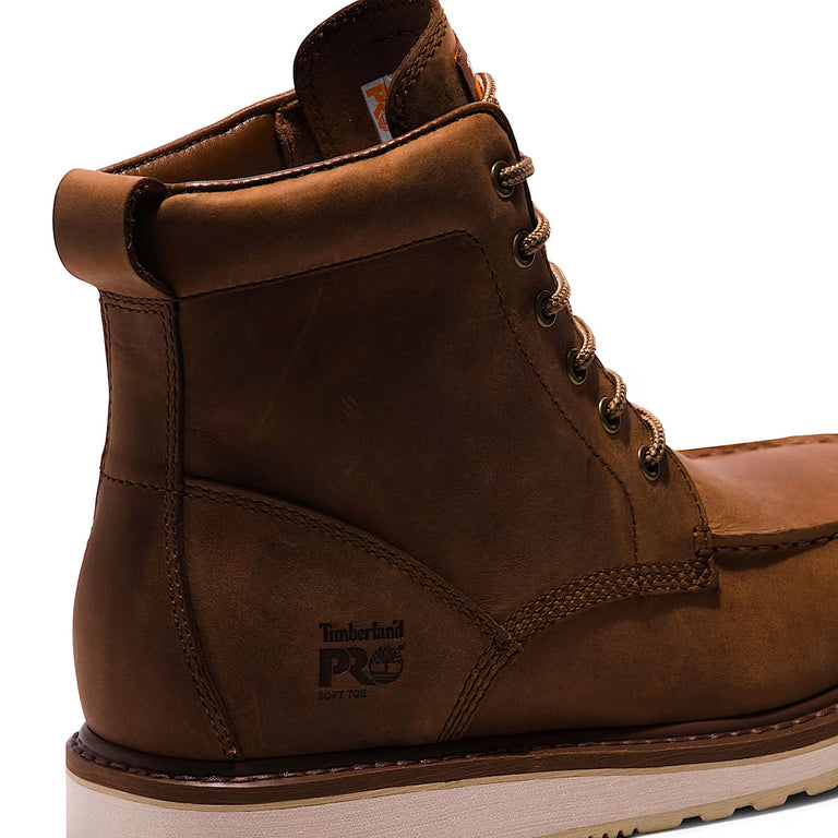 Timberland PRO Men's 6" Wedge Soft Toe Work Boots, TB1A5SXH214, Brown