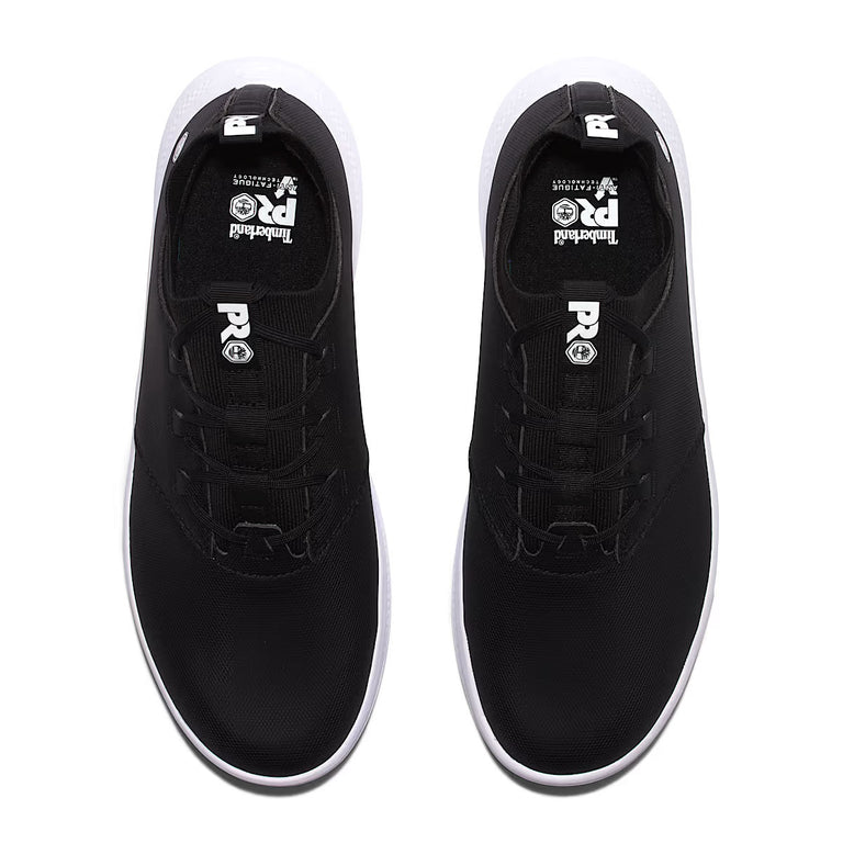 Timberland PRO Womens' Solace Max Slip-on Soft Toe Sneakers, TB1A5WCY001, Black/White