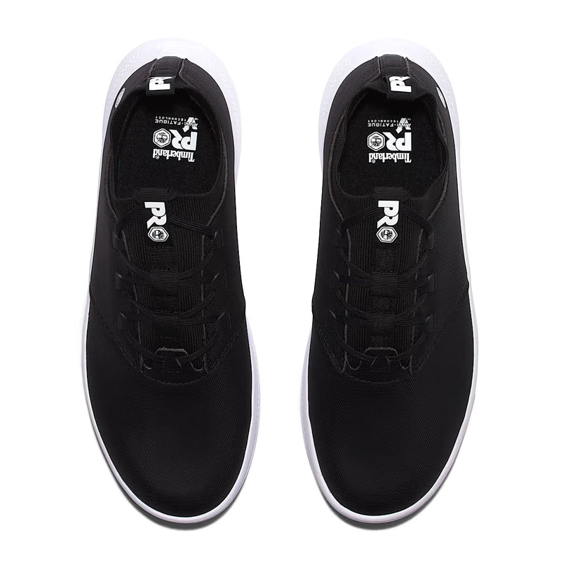 Timberland PRO Womens' Solace Max Slip-on Soft Toe Sneakers, TB1A5WCY001, Black/White