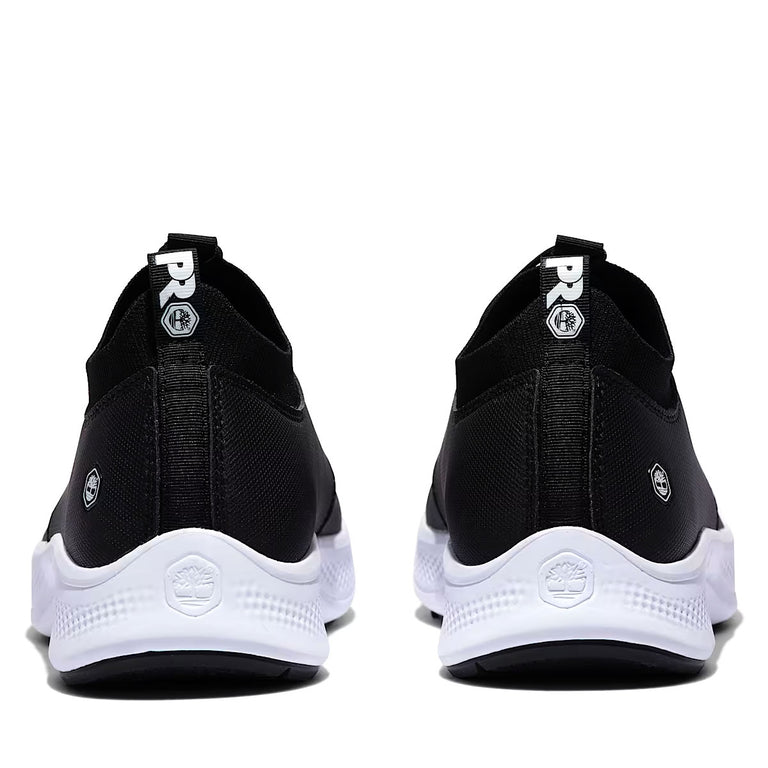Timberland PRO Womens' Solace Max Slip-on Soft Toe Sneakers, TB1A5WCY001, Black/White