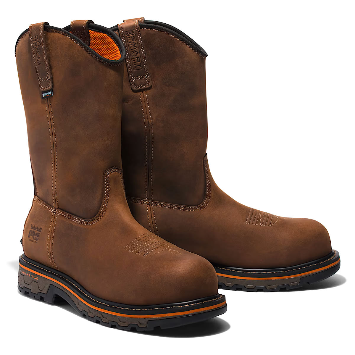 Timberland PRO Men's True Grit Pull-on Waterproof Comp-Toe Boots, TB1A5WZB214, Brown