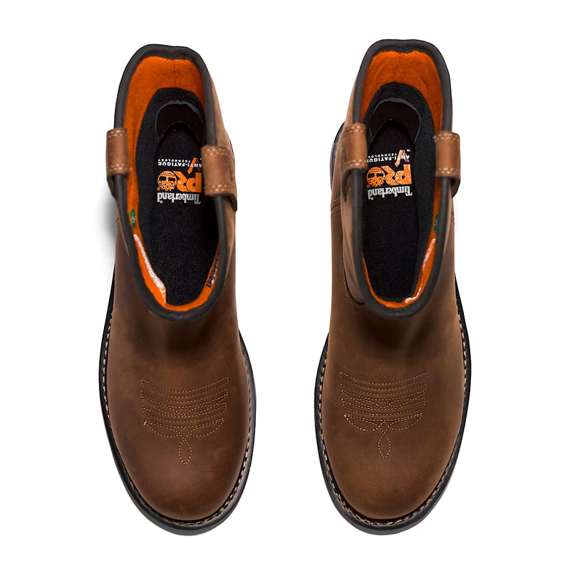 Timberland PRO Men's True Grit Pull-on Waterproof Comp-Toe Boots, TB1A5WZB214, Brown