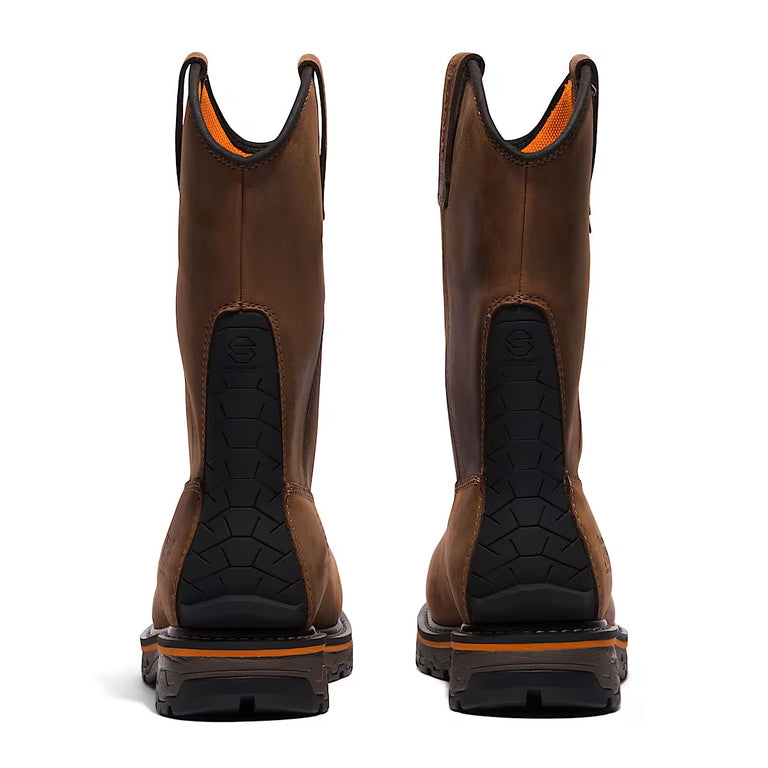 Timberland PRO Men's True Grit Pull-on Waterproof Comp-Toe Boots, TB1A5WZB214, Brown