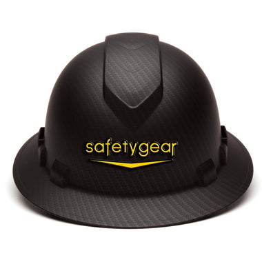 Custom 3D Pyramex Ridgeline Vented Full Brim Hard Hat 4-Point Ratchet Suspension