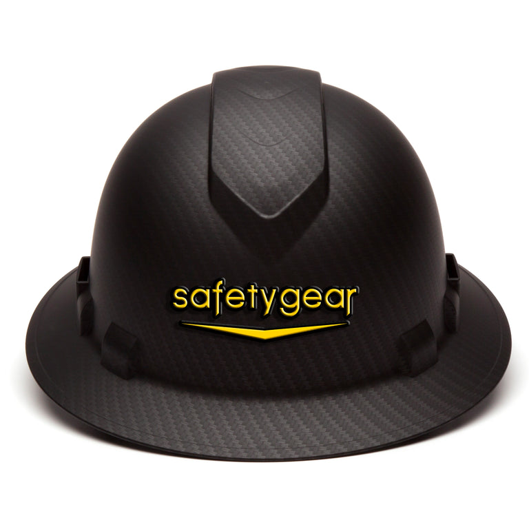 Custom 3D Pyramex Ridgeline Full Brim Hard Hat, 4-Point Ratchet Suspension