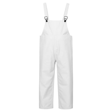 Neese Universal Bib Pants w/ Elastic Suspenders (4XL White)